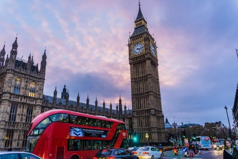 London city skyline and landmarks