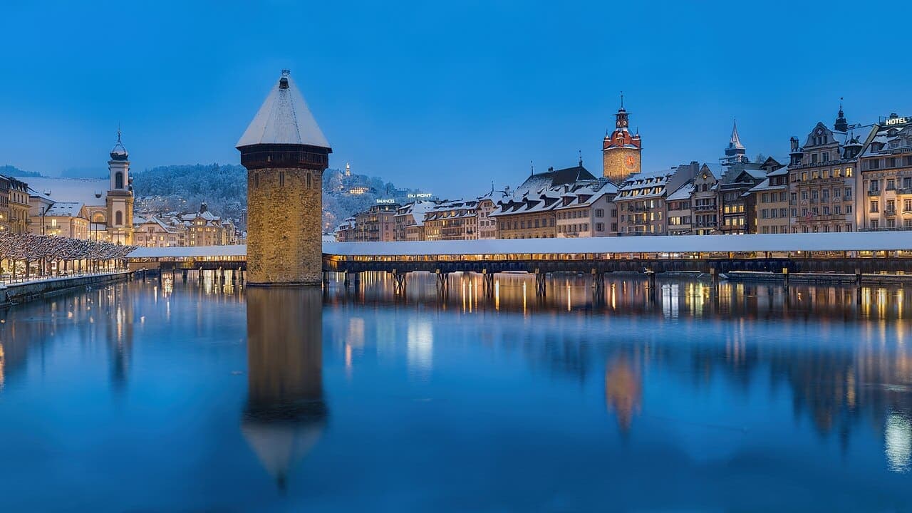 Lake Lucerne & Chapel Bridge (Kapellbrücke), Switzerland visa UAE
